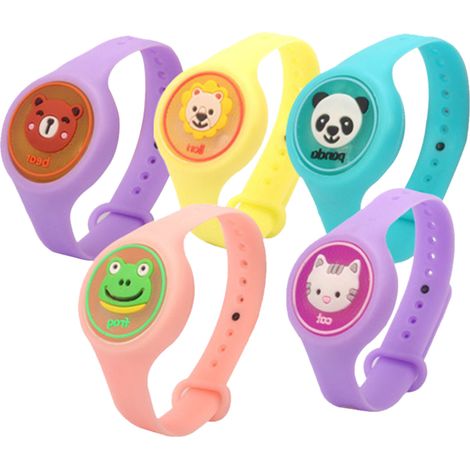 Bracelet Anti-Moustiques Lumineuse en Silicone pour Enfants - Modèles Cartoon Variés (1/5)