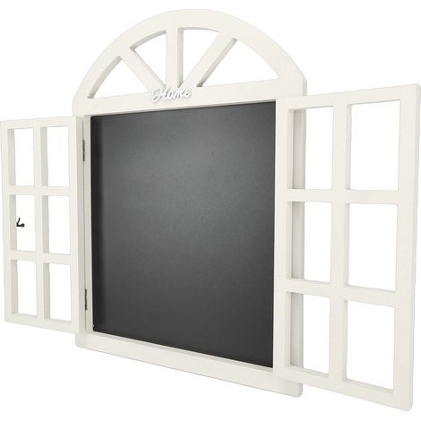 Hängende Kreidetafel aus Holz, abwischbar, fensterrahmenförmig, hängende Nachrichtentafel für Cafés und Restaurants 7702A-02 (1/5)