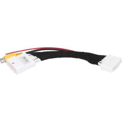 Câble de raccordement caméra de recul 24 broches adaptateur RCA faisceau compatible Renault (1/5)