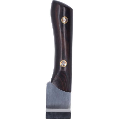 Couteau de découpe cuir professionnel, lame 3cm précise, manche en bois de santal, outil idéal pour la maroquinerie DIY et les travaux du cuir. (1/5)