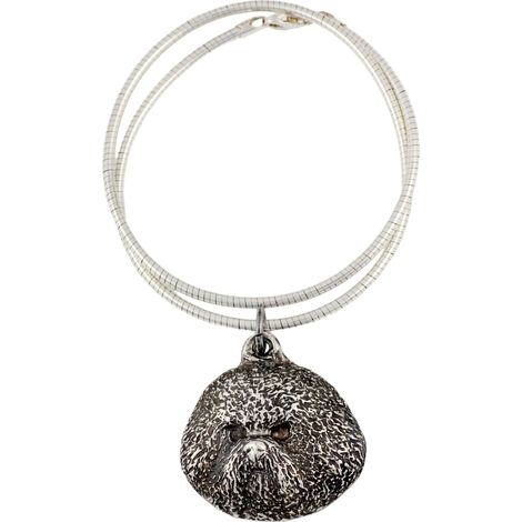 Bichón Frisé, perro de Tenerife: collar para perros, joyería única para amantes de los perros, colgante de serpiente único de Art-Dog (1/5)