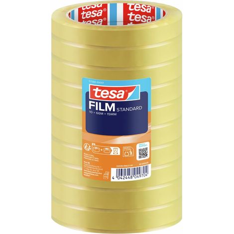 Ruban Adhésif Polyvalent pour la maison, le bureau et l'école, 66 m x 15 mm - Pack de 10 Rubans (1/5)