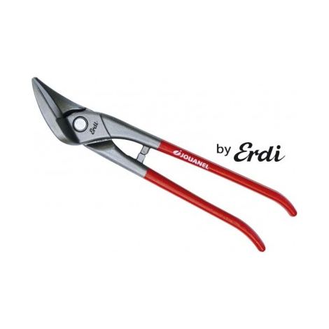 Jouanel – Cisaille à tôle bichantourneuse 280 mm – Coupe à gauche – Lame cémentée pour coupe nette sans éclat – Manches peints (1/3)