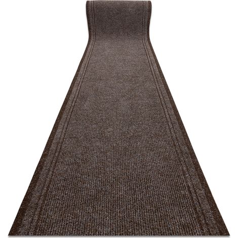 PAILLASSON TAPIS DE COULOIR ANTIDÉRAPANT MALAGA marron 7058 100 cm brown 100x500 cm