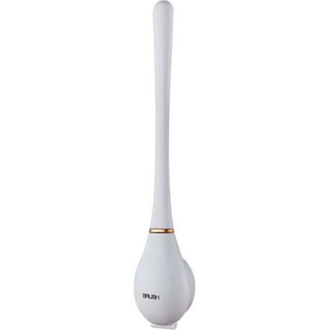 Silicone Toilet Brush, Cleaning Toilet Brush, Toilet Brush, Universal Replacement Toilet Brush for Bathroom (White) (1/5)
