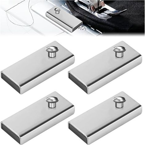 4-teiliges magnetisches Nähführungsset, Nähmaschinen-Werkzeugführung, Nähfuß, Nähmaschinenmagnet, Nähmaschinenzubehör (1/4)