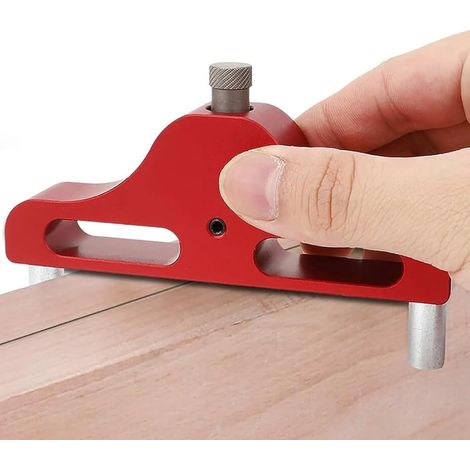 Outil de Marquage Centre Scriber, 95 mm Center Finder Line Scriber, Centrage et Décalage, Jauge de Marquage, Traceur de Centre pour Menuisier du Bois (1/5)