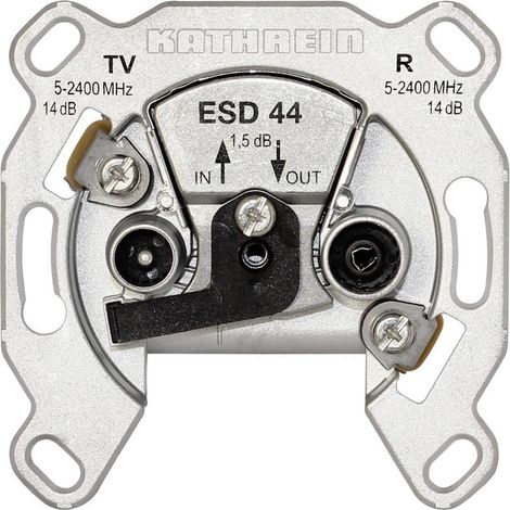 Kathrein ESD 44 Presa per antenna TV, Onde ultracorte, SAT Da incasso Presa passante