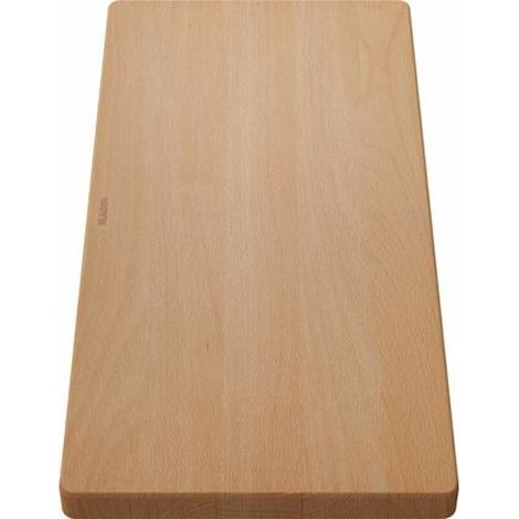 Blanco – Planche à découper hêtre massif 530x260 mm – À poser sur évier – Épaisseur 28 mm – Agrandit le plan de travail (1/5)
