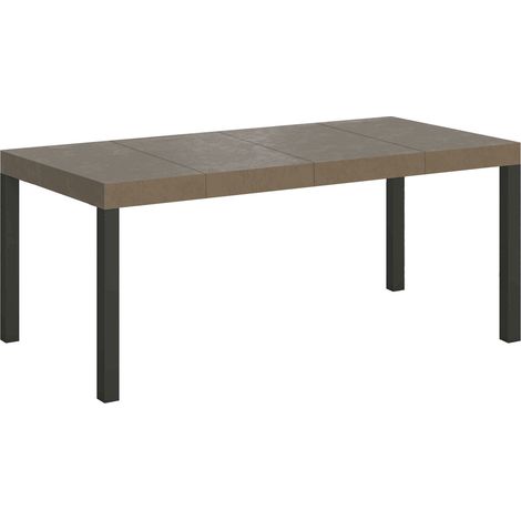 Tavolo allungabile 90/246x90 cm Everyday Premium tortora gambe antracite (1/5)