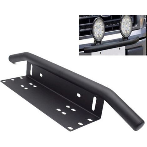 Support de montage de plaque d'immatriculation avant de voiture, noir, universel, support de projecteur LED pour Automobiles (1/5)