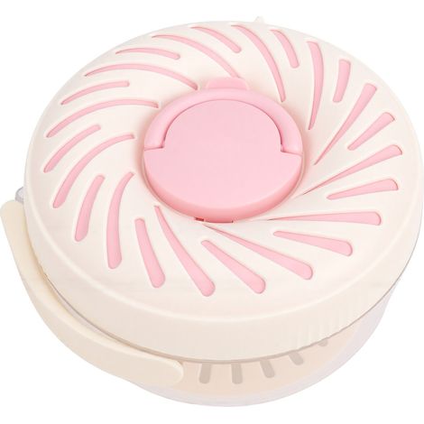Bol à fruits Roseate de qualité alimentaire PET PP, multifonctionnel, avec passoire et poignée pliable, idéal pour la salade, la cuisine et le réfrigérateur. (1/5)
