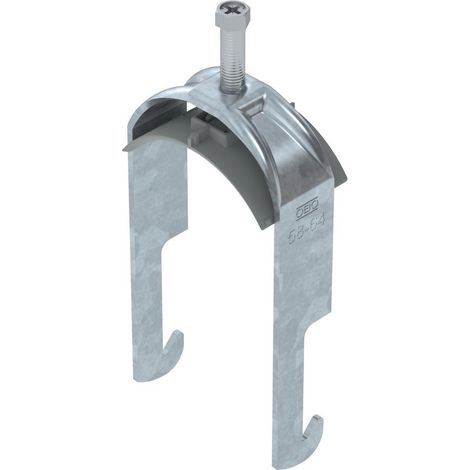 OBO Bettermann Collare a staffa 2056 58-64mm acciaio zincato a fuoco, 1187756