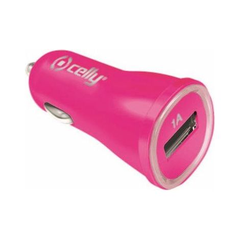 USB-A CAR CHARGER 5W PINK (1/2)