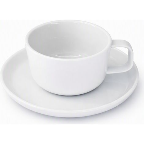 Porzellantasse 320 ml mit Untertasse 17 cm Elegant Nord Duka (1/5)