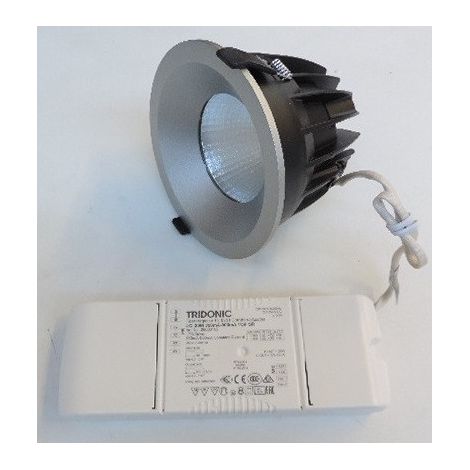 MIZAR PROJECTEUR ENCASTRE ARGENT LED LO 3000K 15W 1707LM 40° avec driver 230V PLANLICHT S34E138-SISIP1830L14 (1/2)