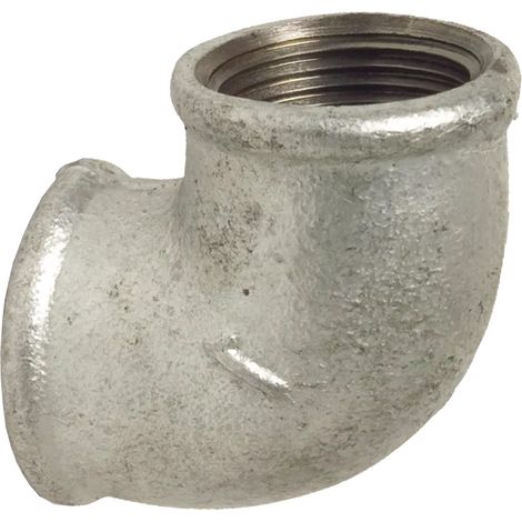 Codo de hierro fundido galvanizado de 90 grados GW de 1/2 pulgada (1/2)