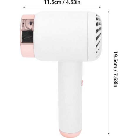 Ortviai Sèche-cheveux ionique sans fil et sur secteur – Blanc, batterie intégrée 1500 mAh, séchage rapide et portable (1/4)