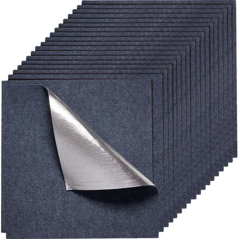 Baldosas de moqueta VEVOR, 18” x 18”, autoadhesivas, 610 x 610 mm, 15 piezas, Gris, 610 x 610 mm-c, 15 piezas-Gris (1/2)