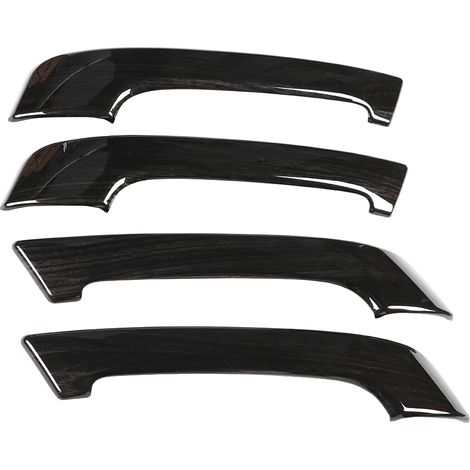 Poignées de Porte Intérieures Noires Effet Bois pour Toyota Prado 2010-2018, Garnitures de Protection Auto (1/5)