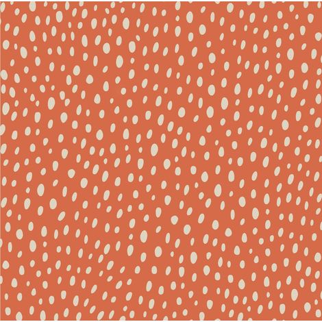 Outdoor dekostoffe oxford - Motiv Tupfen auf einem orangefarbenen I DR115 (1/5)