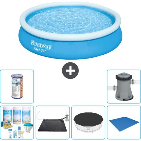 Bestway Piscina Bestway Fast Set Rotonda - 366x76 cm - 7-pezzi  S21382 (1/5)