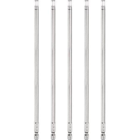 5Pcs Embout Tournevis À Tête H5 1/4" Tige Hexagonale 200mm Long (1/5)