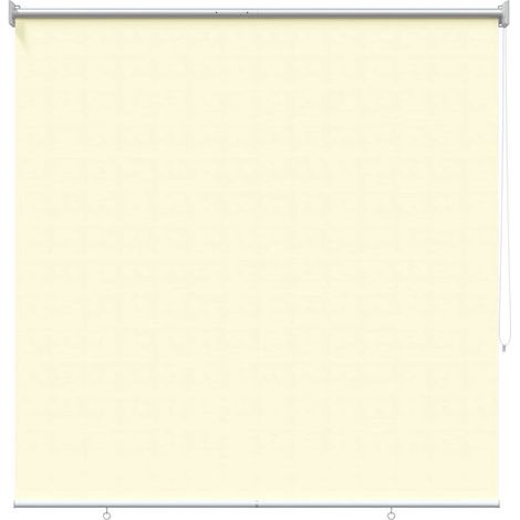 Store enrouleur, résistant aux UV, blanc cassé, 100 x 230 cm, fibre de polyester. (1/5)