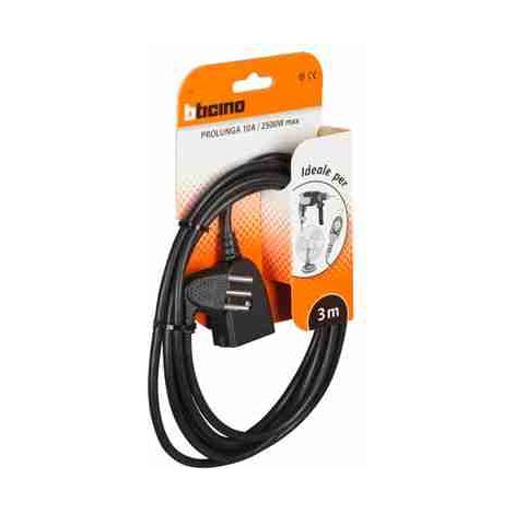 BTI2536N Prolunga domestica 2P+T 3m - nero