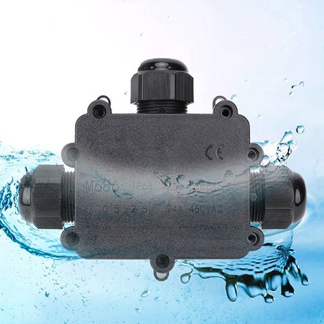 IP68 Wasserdichte elektrische Anschlussdose M686 für Außenkabel - 3 T-förmige Eingänge