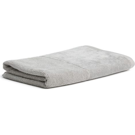 Drap de Douche 60% Coton / 40% Viscose en Cellulose de Bambou, 80 x 150 cm, Gris argenté (1/5)