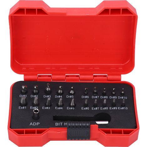 Set mit 22 Schraubenausdrehern zum Entfernen abgebrochener und beschädigter Schrauben – Handwerkzeug (1/5)