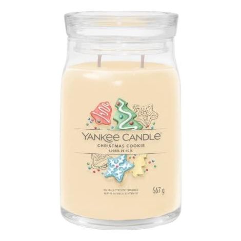 YANKEE CANDLE SIGNATURE PARFÜMKERZE  GROSSE KERZE IM GLAS MIT DOPPELM CHE  M LANGE VON SOJAWACHS