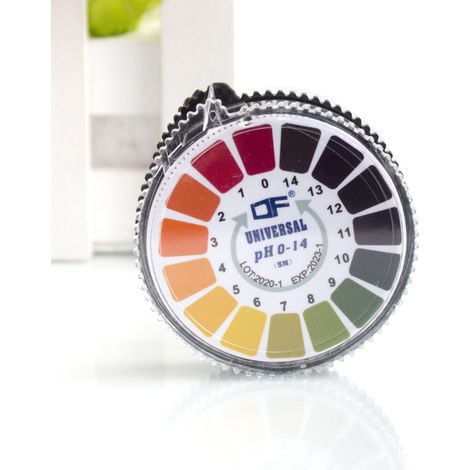 PH Brill de test, pH Test Bring, 2 volumes de bandes de test, pH avec indicateur de piscine PH PLAMME PLAGIE 0-14 (1/3)