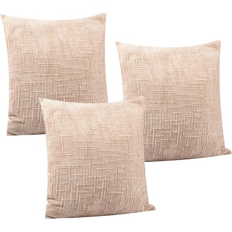Fundas de cojín de poliéster de 18x18 pulgadas con cremallera oculta, fundas decorativas para cojines, aptas para sofás/bancos, para todas las estaciones.
