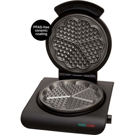 Keramik-Waffeleisen, Schwarz