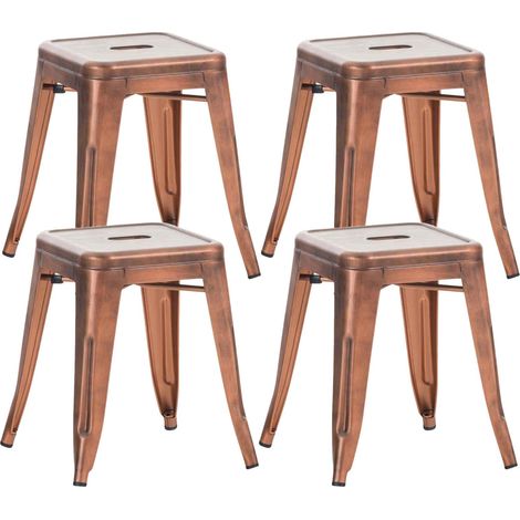 4er Set Hocker Armin kupfer