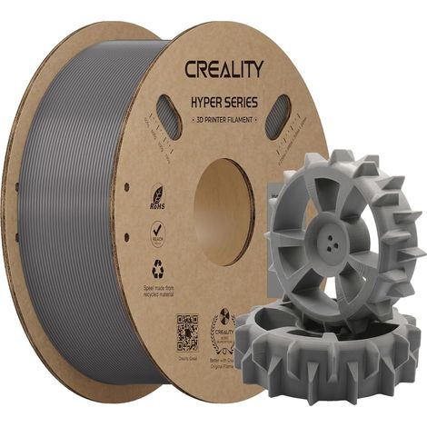 Filament ABS Gris 1.75mm pour Impression 3D à Grande Vitesse - 1KG Bobine Haute Résistance - Compatible avec Imprimantes 3D (1/5)