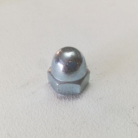 M 6 chiave 10 - 50pz dado esagonale cieco zincato passo grosso (1/5)