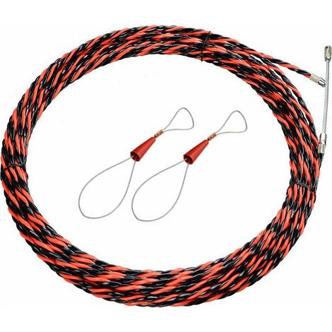 50M Electrician's Fish Tape - 5mm Diameter Electrical Wire Puller - Retractable Pulling Fish Tape for Electrical Cables and Extension Cords - INHHUB (1/5)