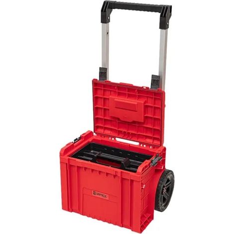 Qbrick System PRO Cart 2.0 Plus RED ULTRA HD stapelbar 490 x 415 x 660 mm 29 l IP54 abnehmbarer Doppelteleskopgriff (1/3)