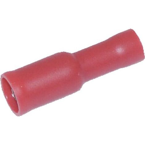 Conector bala hembra rojo 0,5-1 mm虏 4 mm (100 uds.) UNIVERSAL LA9125KR