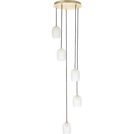 [NEUWERTIG] B-Ware Lucande Taylan Hängelampe 9 Flammig Rund Deckenlampe Deckenleuchte Spot Lampe646 (1/5)