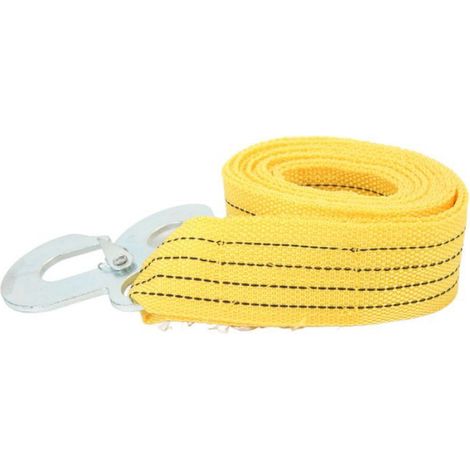 Corde De Remorquage - Polypropylène Haute Résistance - Pour Véhicules Jusqu'à 3 T - 4 M - Jaune (1/5)