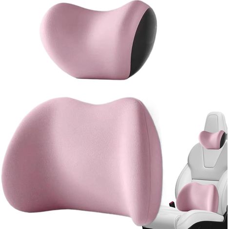 Soutien lombaire, appui-tête et coussin lombaire pour voiture - Coussin de dossier réglable pour voiture Coussin de soutien lombaire réutilisable, coussin de dossier pour la maison, le studio, l'avio (1/5)