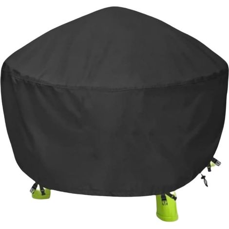 Housse de table d'eau pour table d'eau de jardin, table de sable, nappe ronde, très résistante, imperméable, anti-poussière, anti-UV, avec boucle de serrage réglable (210D) (1/5)