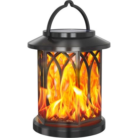 Lanterna da esterno a energia solare, versione migliorata, ideale per decorare patio, vialetti, alberi e giardini, soprattutto per Natale.