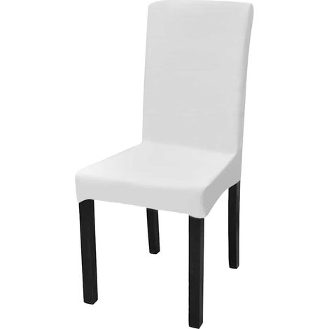 Maison Exclusive - Funda para silla elástica recta 6 unidades bla (1/5)