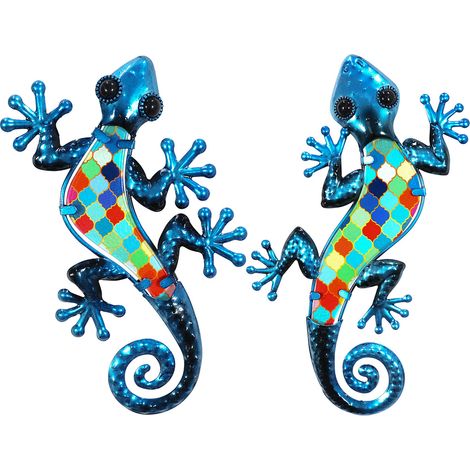 Signes Grimalt Wall Adorno Lizard Figure  Wall Adorno Lagartija 2U Blue Garden 1x12x21cm 28098