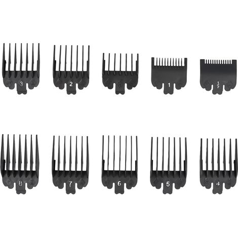 10 Pièces Sabots Tondeuse, Peignes Guide de Coupe 1,5 mm à 25 mm (1/5)